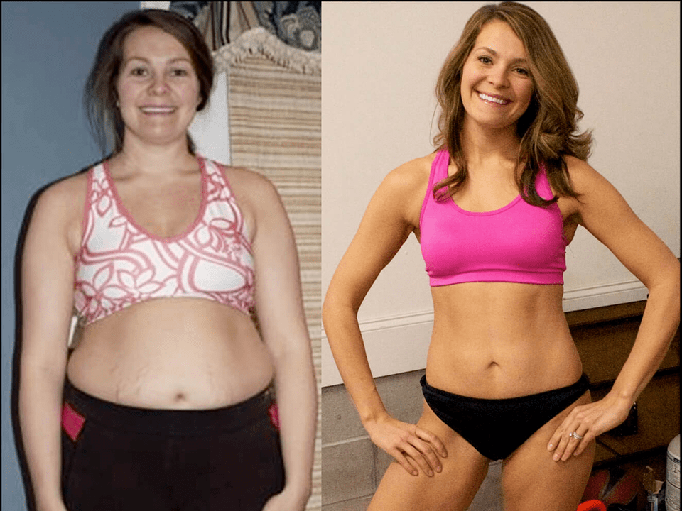 Resultados de la dieta kéfir antes y después. 