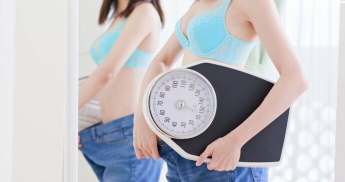 Una pérdida de peso dietética