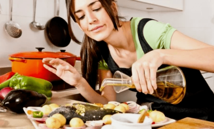 Preparación de un plato de dieta de proteínas