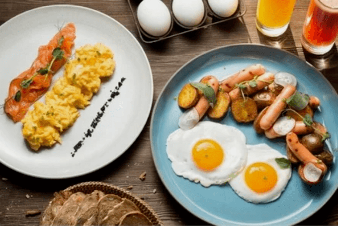 Una dieta de proteína de comida